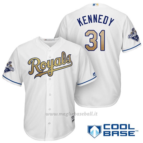 Maglia Baseball Uomo Kansas City Royals Campione 31 Ian Kennedy Coolbase Ors
